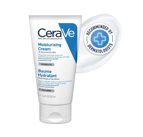 CeraVe Moisturizing Cream For Dry To Very Dry Skin (50ml) - Formulated