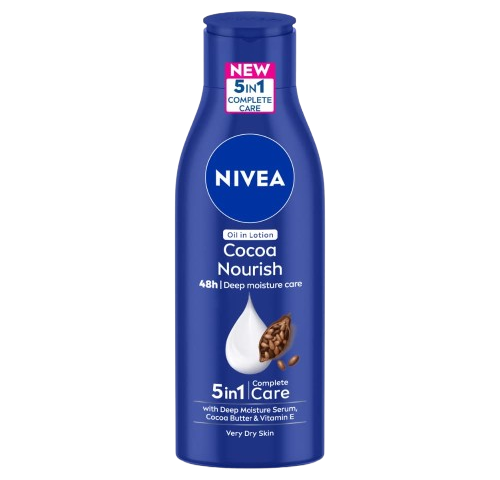 NIVEA Cocoa Nourish 200ml Body Lotion with Deep Moisture Serum